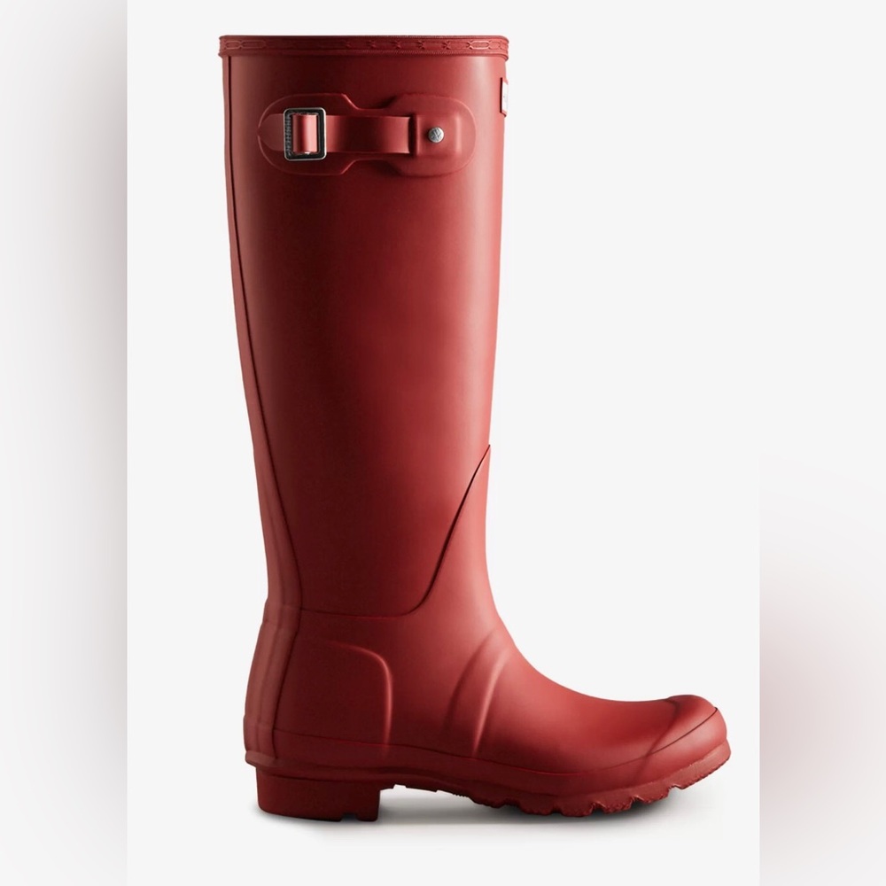 NWOT Hunter Rain Boots in military red